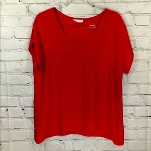 Lush Red Blouse Size M Excellent Condition